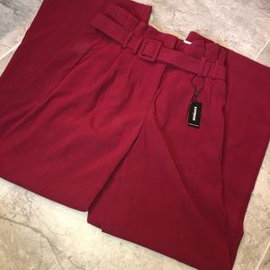 Wide Leg High Rise Express Slacks NWT